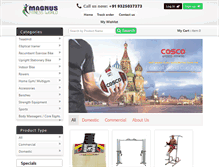 Tablet Screenshot of magnusfitnessworld.com